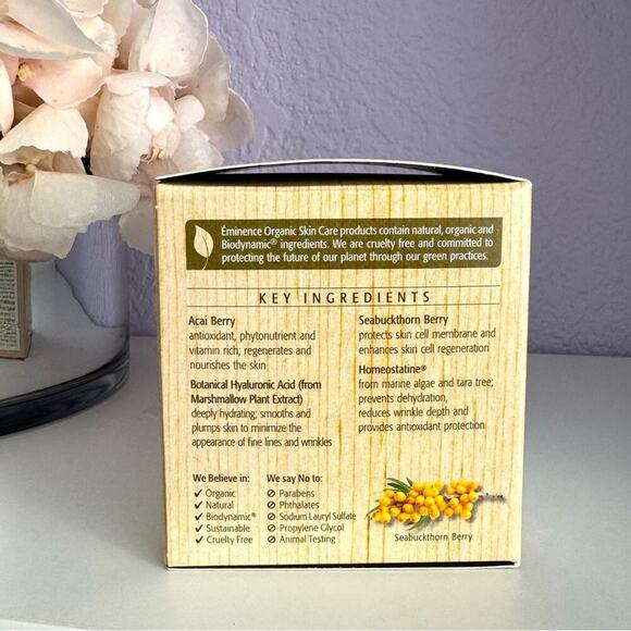 New! EMINENCE Organic Firm Skin Açaí Moisturizer, 60ml/2oz, Anti-Aging - Picture 2 of 10
